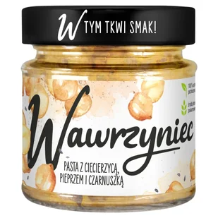 Wawrzyniec Pasta warzywna z ciecierzycą, pieprzem i czarnuszką 180 g - Koncentraty warzywne, przeciery - miniaturka - grafika 1