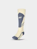 Skarpety termoaktywne - 4F Skarpety narciarskie damskie - beżowe 39-42 - miniaturka - grafika 1