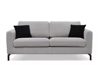 Sofy i kanapy - Sofa 3 z pokrowcem KAPI *jasny szary, 190x85x88, tkanina/metal/drewno - miniaturka - grafika 1