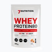 Odżywki białkowe - 7Nutrition Whey Protein 80 500g karmel 7Nu000260 - miniaturka - grafika 1