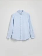 Koszule męskie - Reserved - Bawełniana koszula regular fit - jasnoniebieski - miniaturka - grafika 1