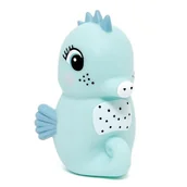 Wyposażenie pokoiku dziecięcego - Petit Monkey Petit Monkey - Miękka pastelowa lampka nocna LED Konik morski błękitny - miniaturka - grafika 1