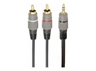 GEMBIRD Kabel 3.5mm stereo - 2xRCA 1.5m pozłacane złącza - Kable - miniaturka - grafika 1