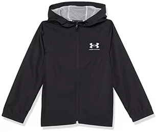 Under Armour Boys Jackets Boys' Ua Sportstyle Windbreaker, Black, 1370183-003, YSM - Kurtki i płaszcze dla chłopców - miniaturka - grafika 1