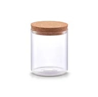 Pojemniki kuchenne - Smukły słoik z korkową pokrywką, 650 ml - miniaturka - grafika 1