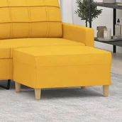 Pufy i podnóżki - Podnóżek, jasnożółty, 70x55x41 cm, tapicerowany tkaniną - miniaturka - grafika 1