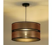 Lampy sufitowe - Duolla - Żyrandol na lince COPPER SHINY 1xE27/15W/230V śr. 40 cm miedziany/czarny - miniaturka - grafika 1