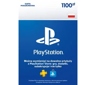 Sony PlayStation Network 1100 zł [kod aktywacyjny] - Kody i doładowania cyfrowe - miniaturka - grafika 1