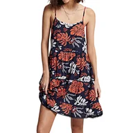 Sukienki - Sukienka damska Superdry Vintage Cami plażowa granatowa z nadrukiem -S - miniaturka - grafika 1