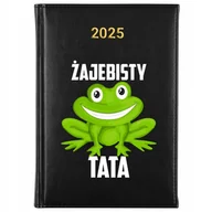 Notesy i bloczki - KALENDARZ KSIĄŻKOWY TERMINARZ CZARNY A5 2025 PLANER PREZENT DZIEŃ OJCA WZ - miniaturka - grafika 1