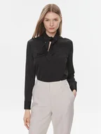 Bluzki damskie - Calvin Klein Bluzka K20K206890 Czarny Regular Fit - miniaturka - grafika 1