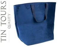 Kosze na bieliznę - NIEBIESKA TORBA NA PRANIE Z UCHWYTAMI XXL 70x25x55/80 cm - miniaturka - grafika 1