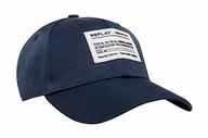 Czapki damskie - Replay Męska czapka baseballowa AM4306, 520 DK Indigo Blue, UNIC, 520 Dk Indigo Blue, jeden rozmiar - miniaturka - grafika 1