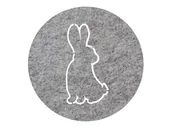 Obrusy i serwetki - Podstawka pod talerz - Zajączek Wielkanocny - 36 cm - 1 szt. - miniaturka - grafika 1