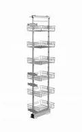 Meble modułowe i akcesoria - Kosz Cargo Maxi, 600mm, 6 półek, P22 efekt chromu, H-1910-2110mm linia pres - miniaturka - grafika 1