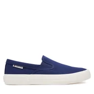 Trampki męskie - Tenisówki Tommy Jeans Slip On Canvas Color EM0EM01544 Granatowy - miniaturka - grafika 1