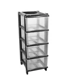 Komody dla dzieci - GIO'STYLE Essential Cassie, 4 szuflady, kolor czarny, wys. 76 cm, wyprodukowano we Włoszech - miniaturka - grafika 1