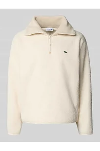 Bluza o kroju relaxed fit z ciepłego polaru z kołnierzem zapinanym - Lacoste - Bluzy męskie - miniaturka - grafika 1