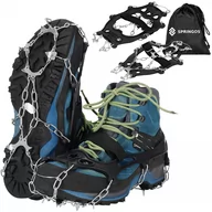 Sprzęt wspinaczkowy - Raczki na buty turystyczne stalowe 8 kolców antypoślizgowe nakładki rozmiar 41-45 - miniaturka - grafika 1