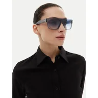 Okulary przeciwsłoneczne - Okulary przeciwsłoneczne Trussardi TSM9061 Granatowy - miniaturka - grafika 1