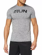 Koszulki męskie - Under Armour Run Front Graphic męska koszulka z krótkim rękawem Black/Black/Reflective (001) S 1316844-001 - miniaturka - grafika 1