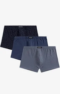3-pack szorty męskie bokserki 3MH-190-SZA/GRA/IND, Kolor niebiesko-szary, Rozmiar M, ATLANTIC - Intymna - Majtki męskie - miniaturka - grafika 1