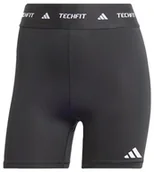 Legginsy - adidas Damskie krótkie legginsy Techfit, S 10 cm czarne - miniaturka - grafika 1