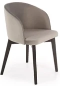 Krzesła - Szare nowoczesne krzesło tapicerowane P6-E79 - miniaturka - grafika 1
