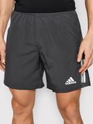 Spodnie sportowe męskie - Adidas Szorty sportowe Own The Run HB7454 Szary Regular Fit - miniaturka - grafika 1