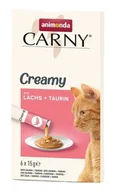 Mokra karma dla kotów - ANIMONDA Carny Creamy z łososiem + tauryna 6x 15g - miniaturka - grafika 1