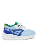 Buty dla chłopców - Tommy Hilfiger Sneakersy Low Cut Lace-Up/Velcro Sneaker T1B9-33868-1756 M Błękitny - miniaturka - grafika 1