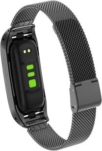 Pasek Metalowy z Zapięciem Braders Bransoleta do Oppo Band czarny - Smartband - miniaturka - grafika 5