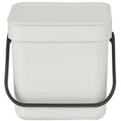 Kosze na śmieci - Kosz na odpadki sort&amp;amp;go 3l light grey 213229 kod: 213229 - miniaturka - grafika 1