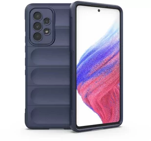 Magic Shield Case etui do Samsung Galaxy A53 5G elastyczny pancerny pokrowiec ciemnoniebieski - Etui i futerały do telefonów - miniaturka - grafika 1