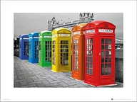 Plakaty - Plakat, London Phoneboxes Colour, 40x30 cm - miniaturka - grafika 1