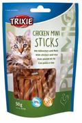 Trixie TRIXIE Przysmak dla kota PREMIO Chicken Mini Sticks 50g |Dwie saszetki karmy Happy Cat GRATIS!