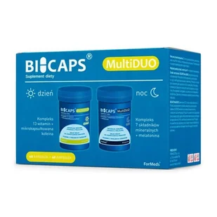 ForMEDS BICAPS MultiDUO Zestaw Witamin na Dzień i Noc (2 x 60 kaps) fms-114 - Witaminy i minerały - miniaturka - grafika 1