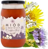 Miód - Miód wielokwiatowy 1 kg polski prawdziwy miód z Roztocza pasieka - miniaturka - grafika 1