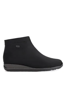 Rieker Botki 98251-00 Czarny - Botki damskie - miniaturka - grafika 1
