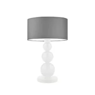 Lampy stojące - Biało-szara lampa stołowa w stylu skandynawskim HONOLULU - miniaturka - grafika 1