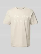 Koszulki męskie - T-shirt z nadrukiem z logo - miniaturka - grafika 1