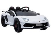 Pojazdy elektryczne dla dzieci - Import LEANToys Lamborghini Aventador Biały 4123 - miniaturka - grafika 1
