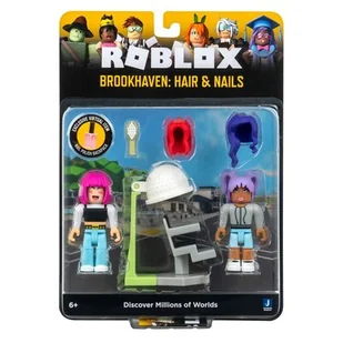 Figurki Roblox Zestaw Game pack Brookhaven: Hair &amp; Nails - Figurki dla dzieci - miniaturka - grafika 1