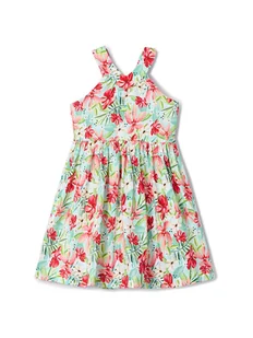 Mayoral Sukienka letnia 3938 Kolorowy Regular Fit - Sukienki i spódniczki dla dziewczynek - miniaturka - grafika 1