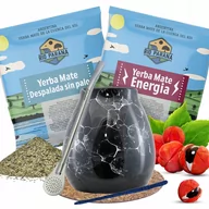 Yerba Mate - Zestaw Akcesoria Yerba Mate Green Matero Bombilla - miniaturka - grafika 1