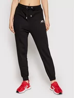 Spodnie sportowe damskie - Alpha Industries Spodnie dresowe Basic 116051 Czarny Regular Fit Czarny - miniaturka - grafika 1
