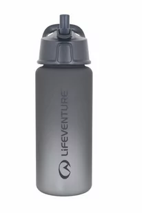 Bidon / Butelka Lifeventure Flip-Top 0.75L Grey - Shakery i bidony sportowe - miniaturka - grafika 1