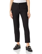 Spodnie damskie - Morgan Klasyczne spodnie damskie, czarny, 42 - miniaturka - grafika 1