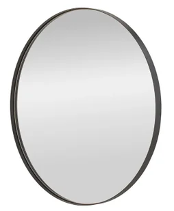 Czarne okrągłe lustro w ramie S7-T69 - Lustra Czarne okrągłe lustro w ramie S7-T69 - Lustra - miniaturka - grafika 1