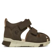 Buty dla chłopców - Sandały ECCO Mini Stride 76113102543 Khaki - miniaturka - grafika 1